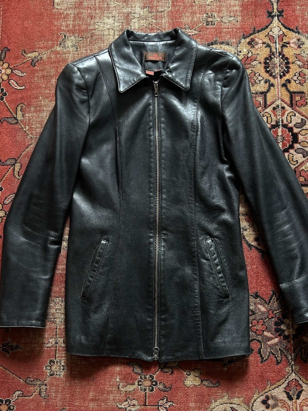 Vintage 90s Danier Black Leather Jacket